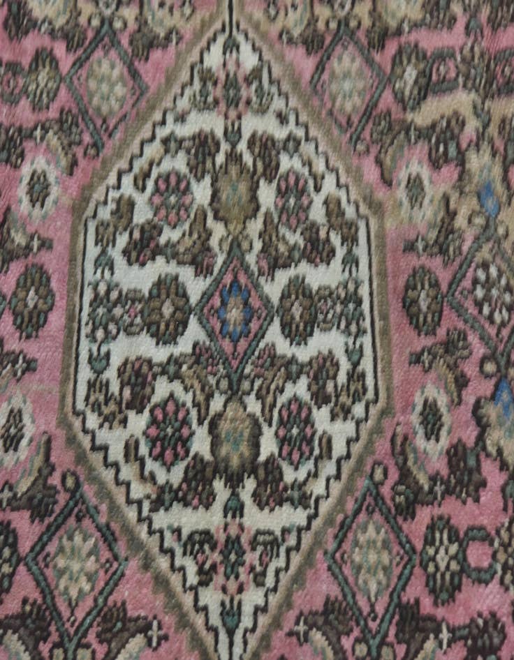 Detail image of 6' 2 x 9' 8 Hand Knotted Ultra Vintage Persian Wool Rug