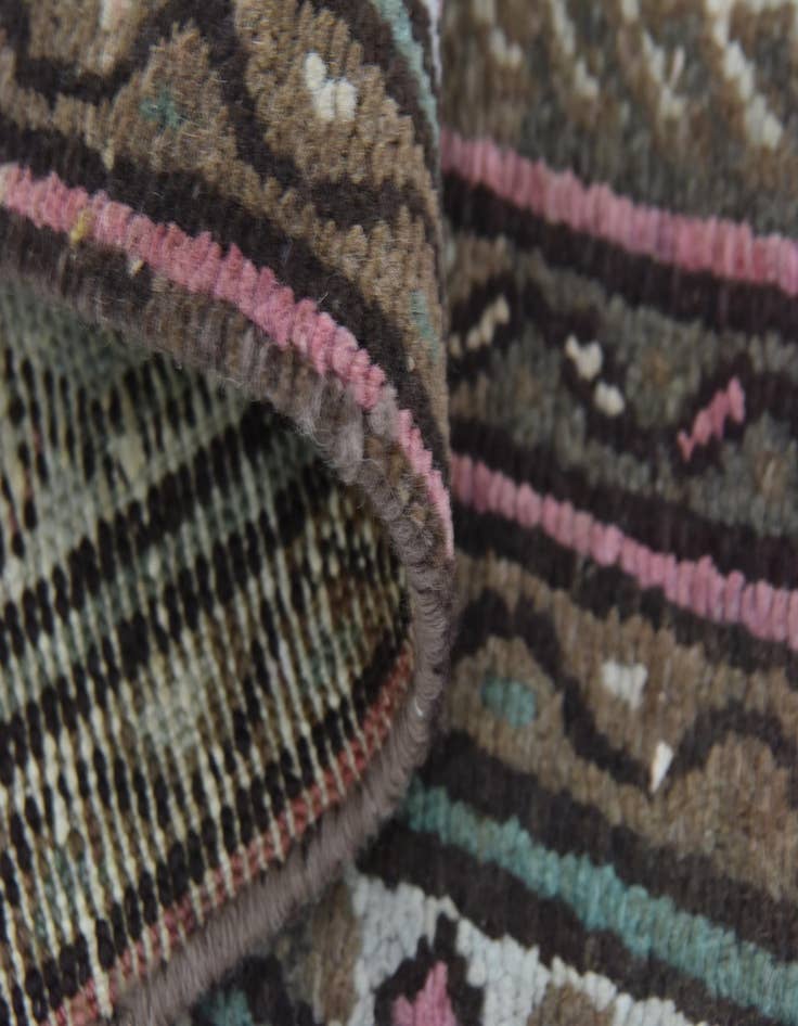 Detail image of 6' 2 x 9' 8 Hand Knotted Ultra Vintage Persian Wool Rug