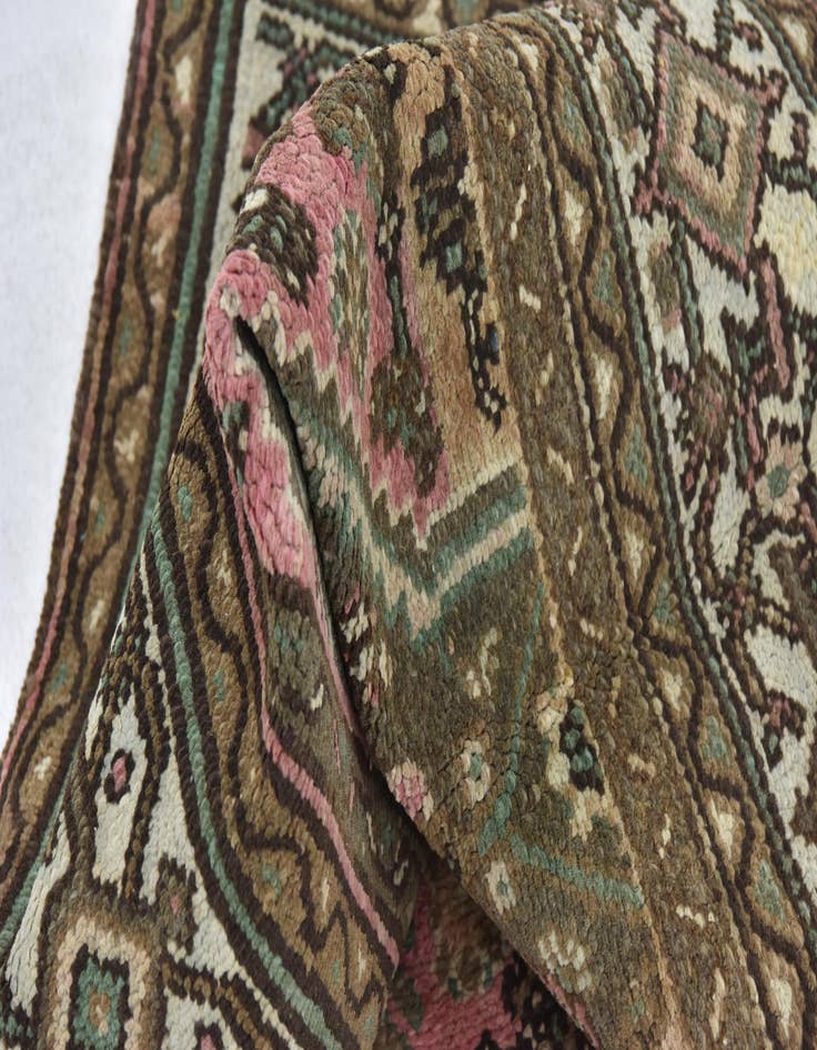 Detail image of 6' 2 x 9' 8 Hand Knotted Ultra Vintage Persian Wool Rug