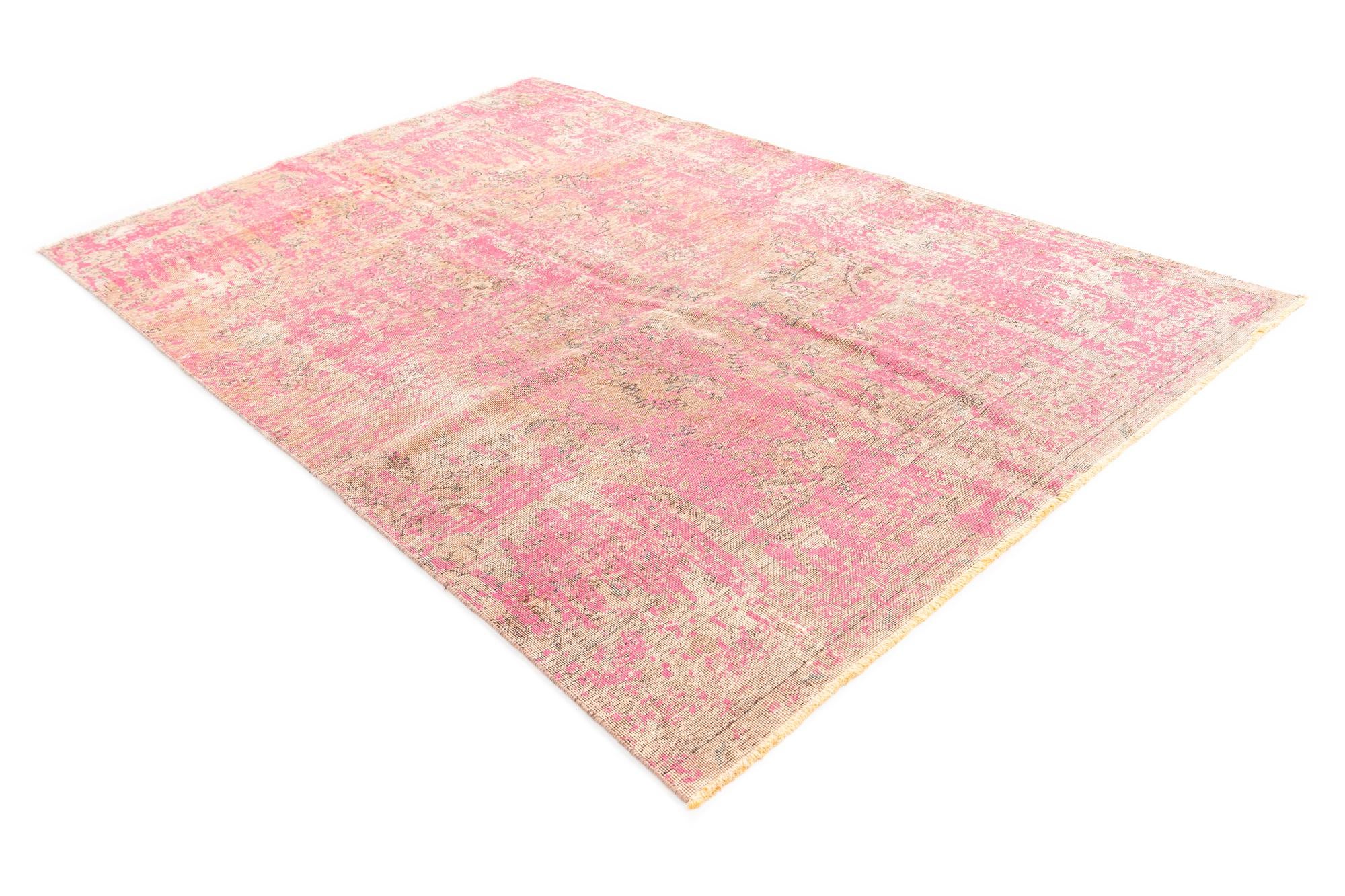 5' 9 x 9' Hand Knotted Ultra Vintage Persian Wool Rug