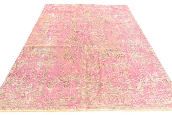 5' 9 x 9' Hand Knotted Ultra Vintage Persian Wool Rug