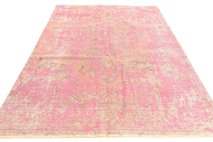 Detail image of 5' 9 x 9' Hand Knotted Ultra Vintage Persian Wool Rug