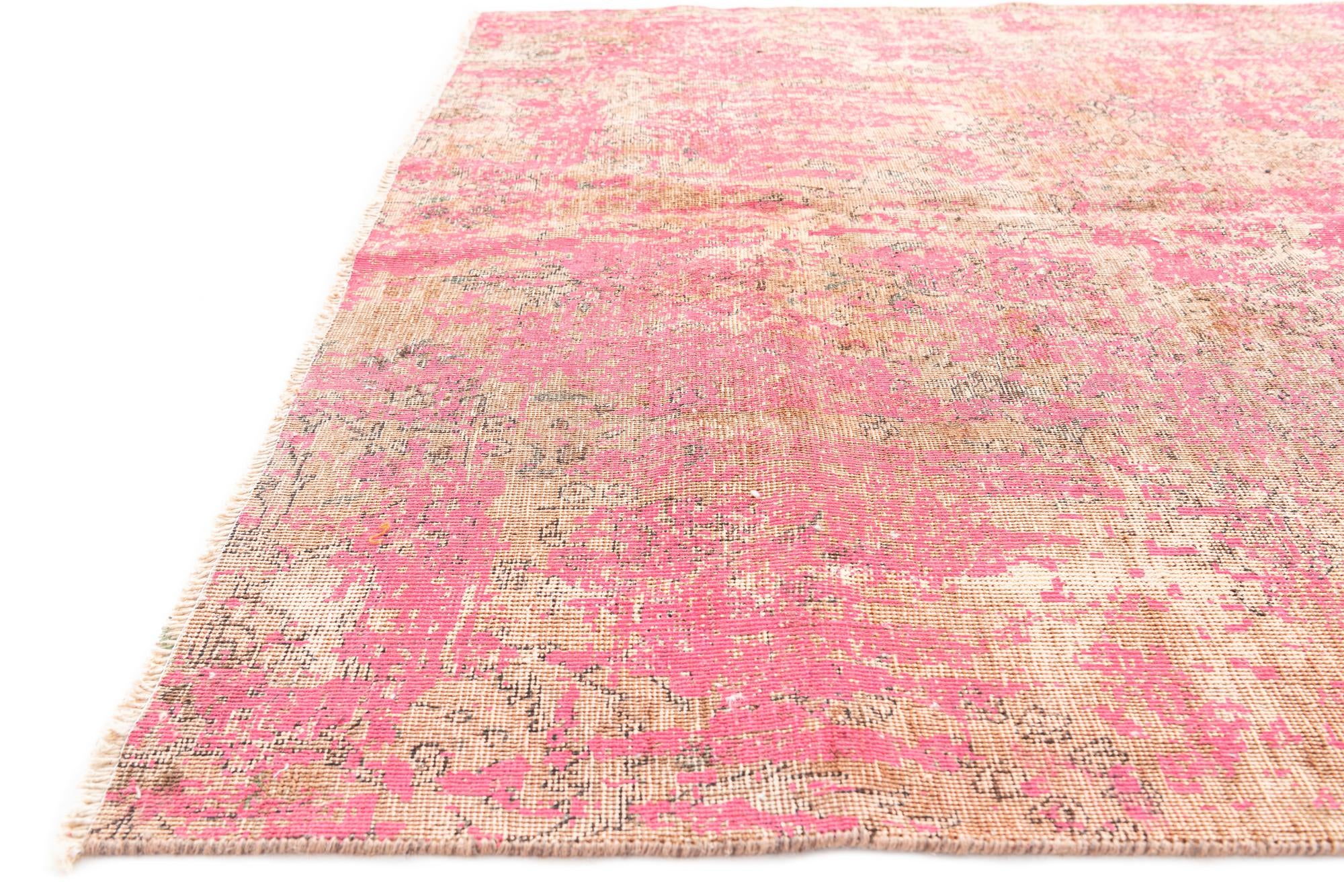 5' 9 x 9' Hand Knotted Ultra Vintage Persian Wool Rug