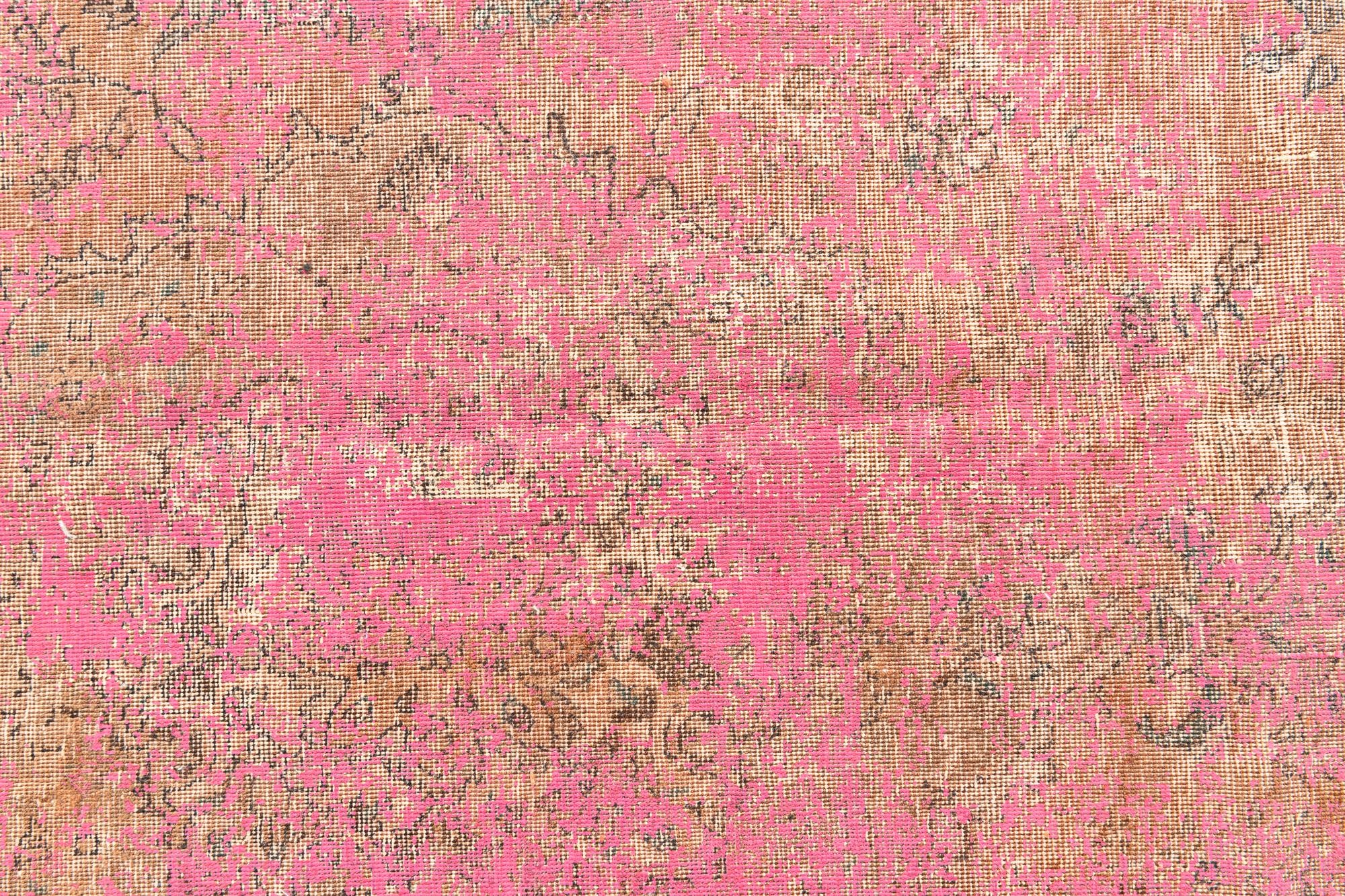 5' 9 x 9' Hand Knotted Ultra Vintage Persian Wool Rug