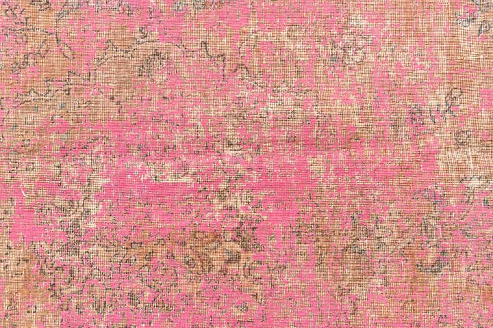 5' 9 x 9' Hand Knotted Ultra Vintage Persian Wool Rug