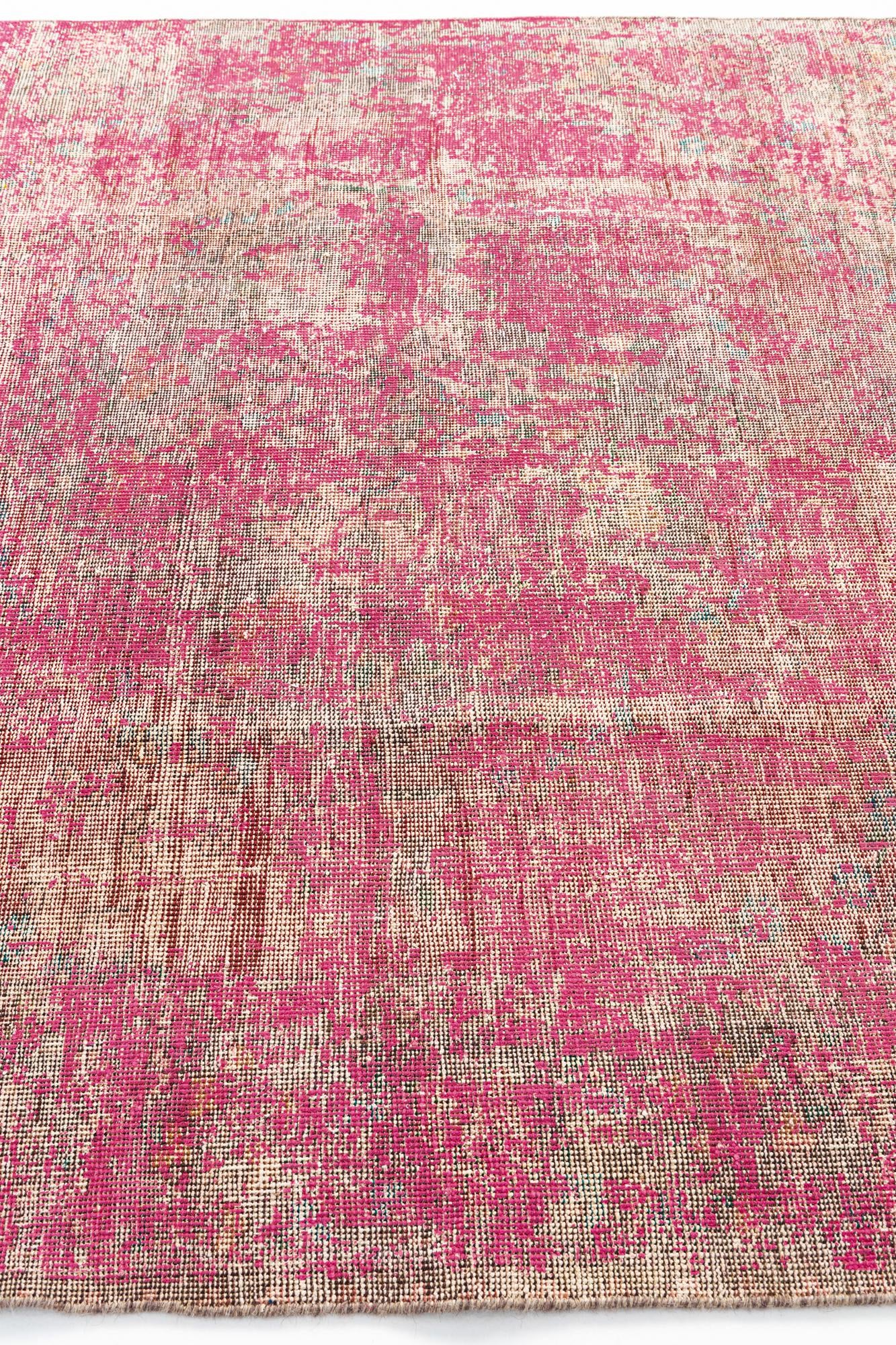 6' 4 x 9' 1 Hand Knotted Ultra Vintage Persian Wool Rug