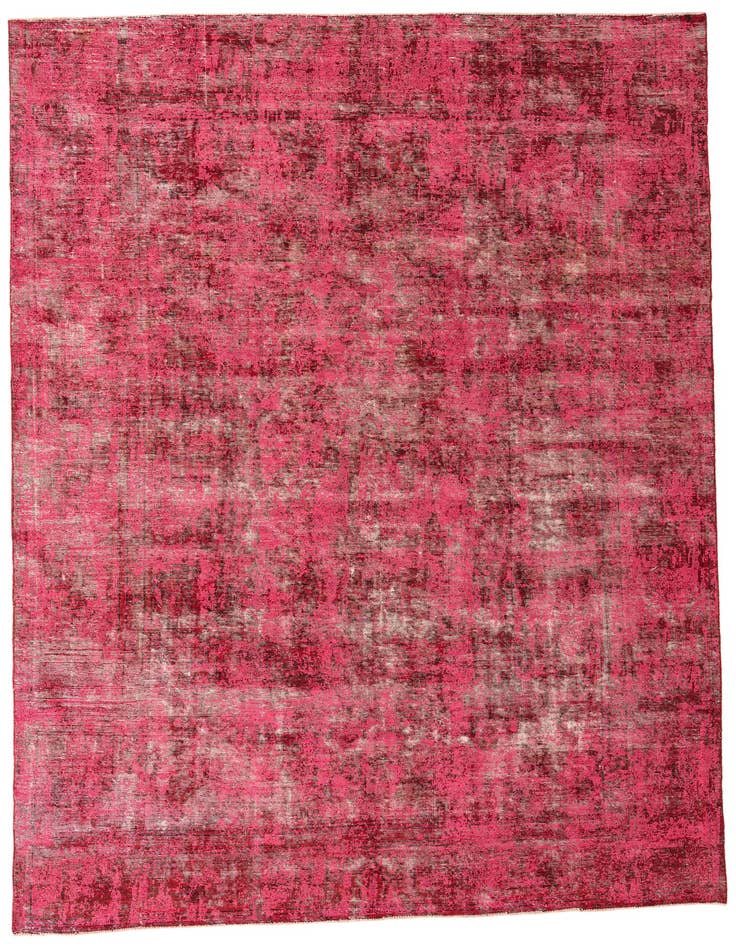 Detail image of 9' 1 x 12' 6 Hand Knotted Ultra Vintage Persian Wool Rug