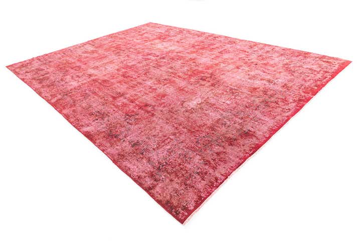 9' 7 x 12' 9 Hand Knotted Ultra Vintage Persian Wool Rug