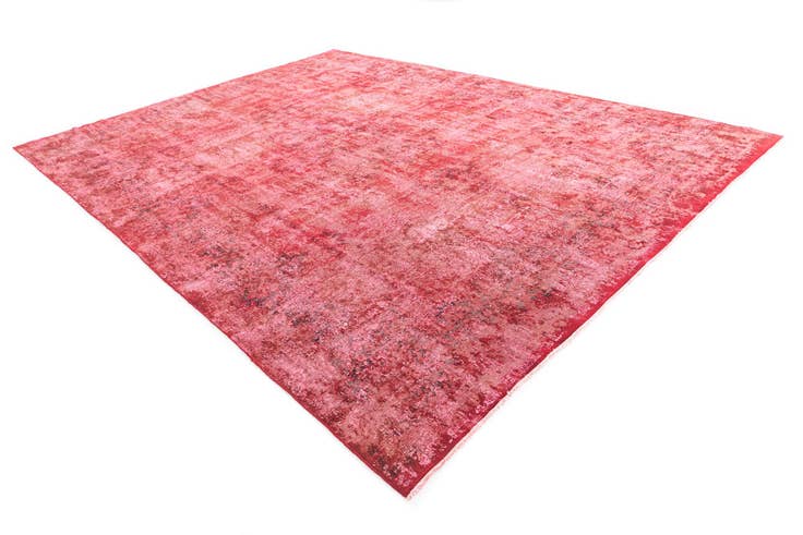 Detail image of 9' 7 x 12' 9 Hand Knotted Ultra Vintage Persian Wool Rug