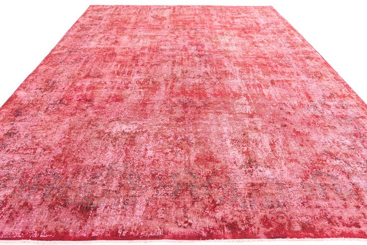 Detail image of 9' 7 x 12' 9 Hand Knotted Ultra Vintage Persian Wool Rug