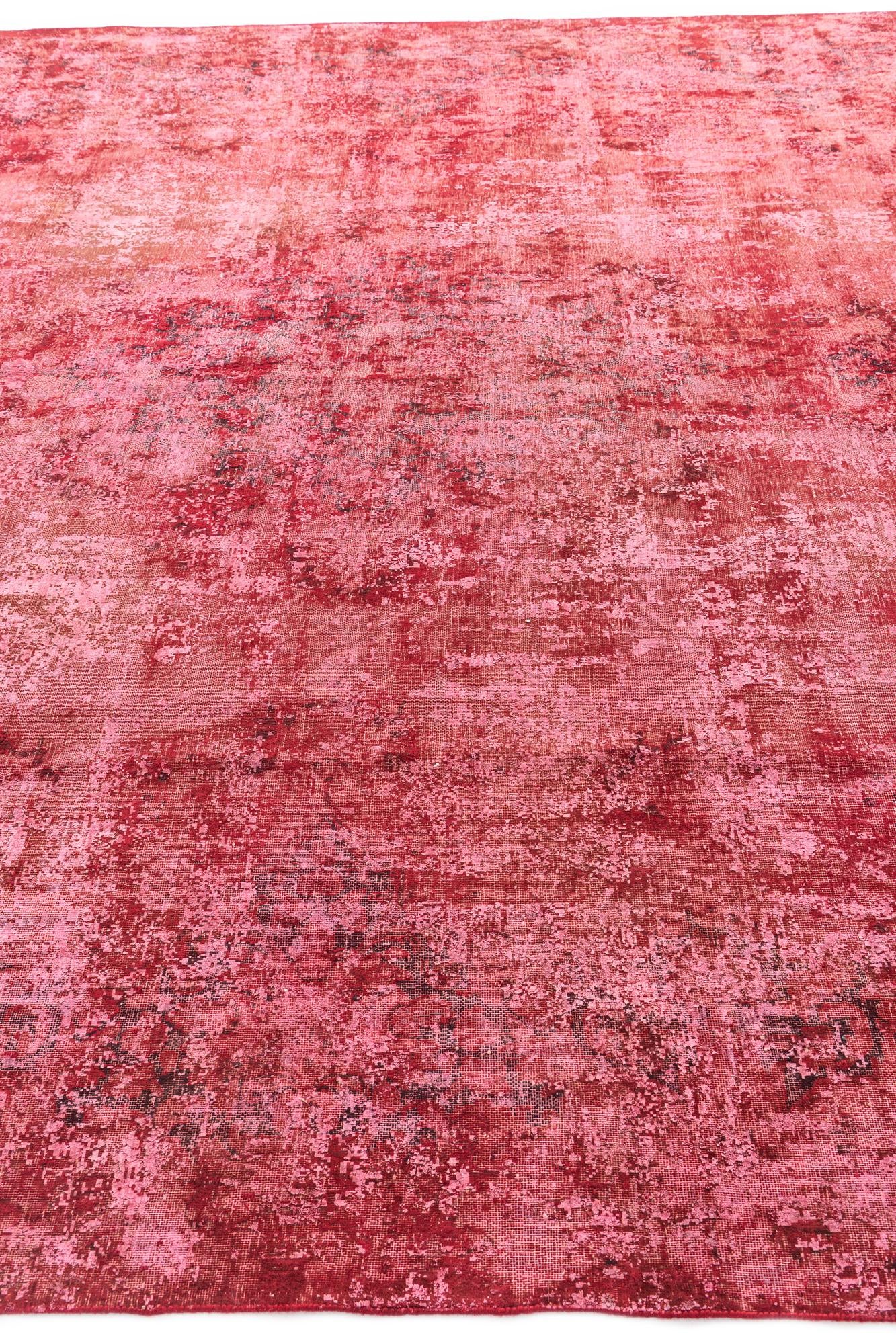 9' 7 x 12' 9 Hand Knotted Ultra Vintage Persian Wool Rug