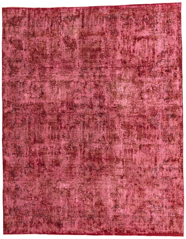 Detail image of 9' 7 x 12' 9 Hand Knotted Ultra Vintage Persian Wool Rug
