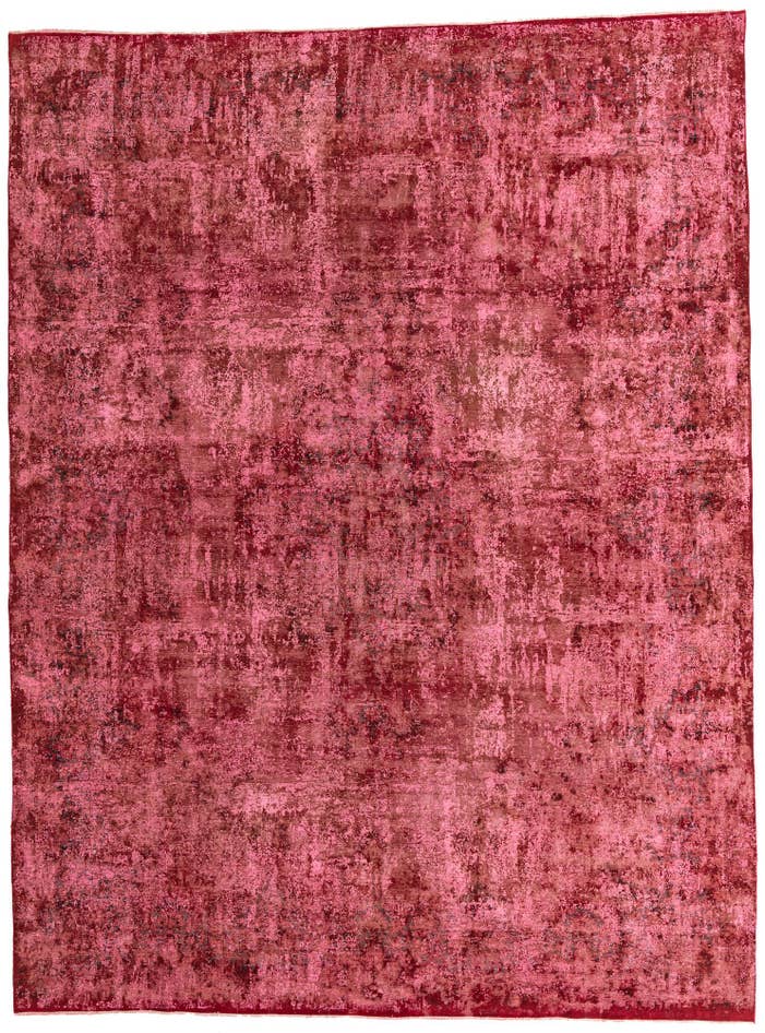 Detail image of 9' 7 x 12' 9 Hand Knotted Ultra Vintage Persian Wool Rug