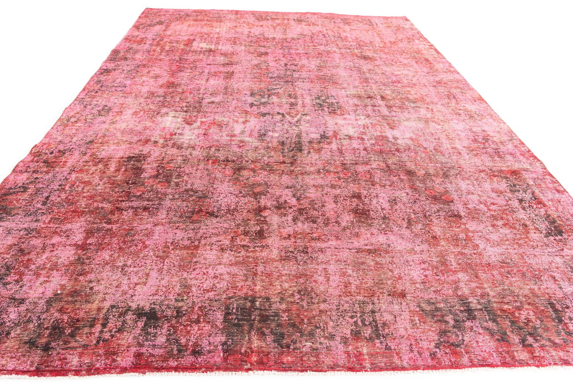 9' x 13' 2 Hand Knotted Ultra Vintage Persian Wool Rug