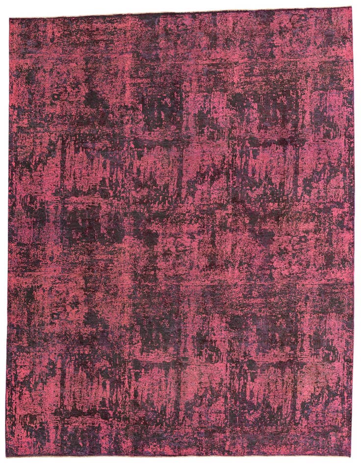 Detail image of 8' 9 x 12' Hand Knotted Ultra Vintage Persian Wool Rug