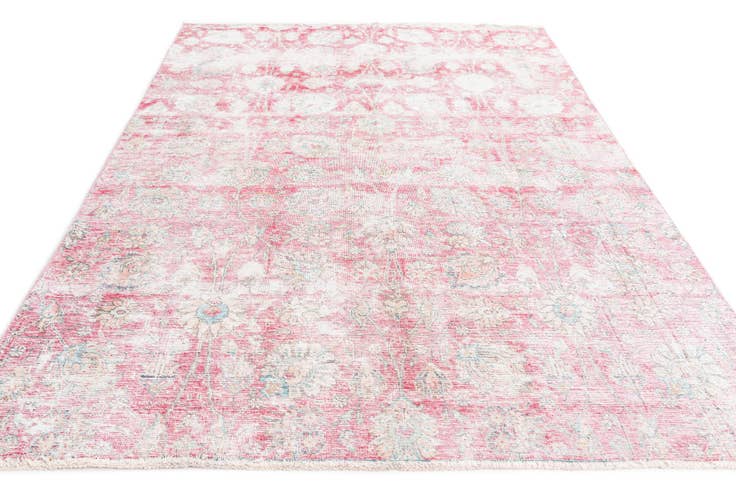 Detail image of 5' 2 x 8' 7 Hand Knotted Ultra Vintage Persian Wool Rug