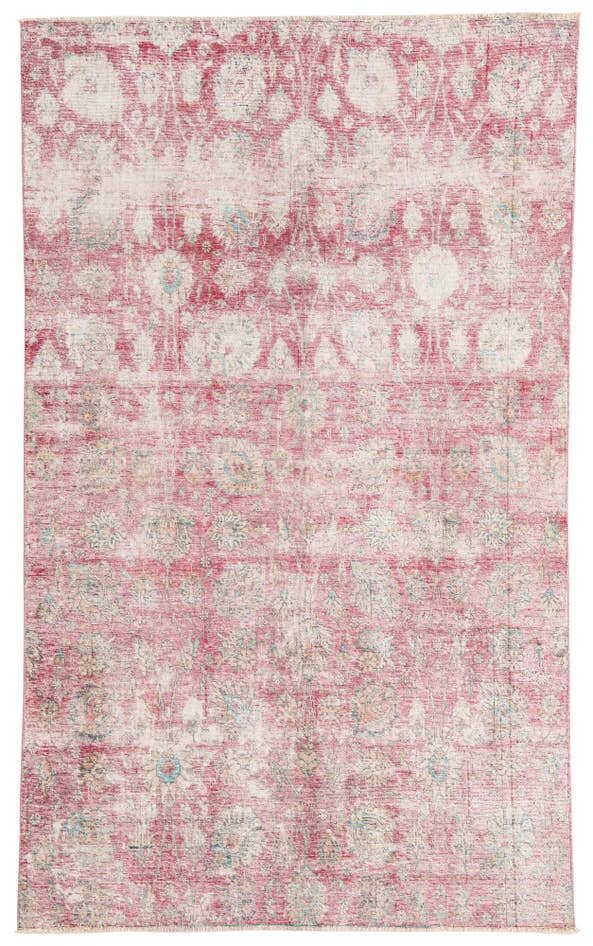 Detail image of 5' 2 x 8' 7 Hand Knotted Ultra Vintage Persian Wool Rug