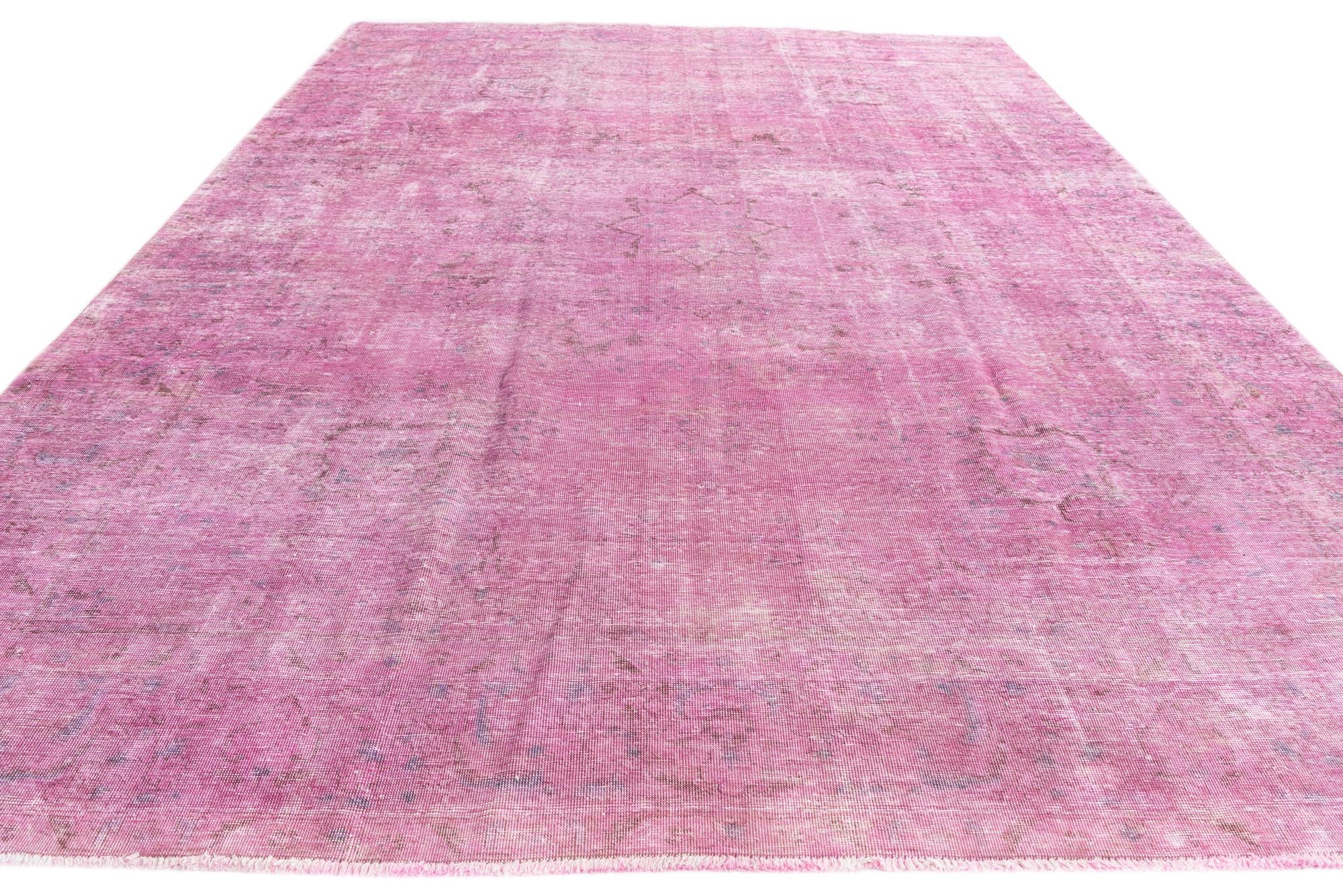 9' 9 x 13' 4 Hand Knotted Ultra Vintage Persian Wool Rug