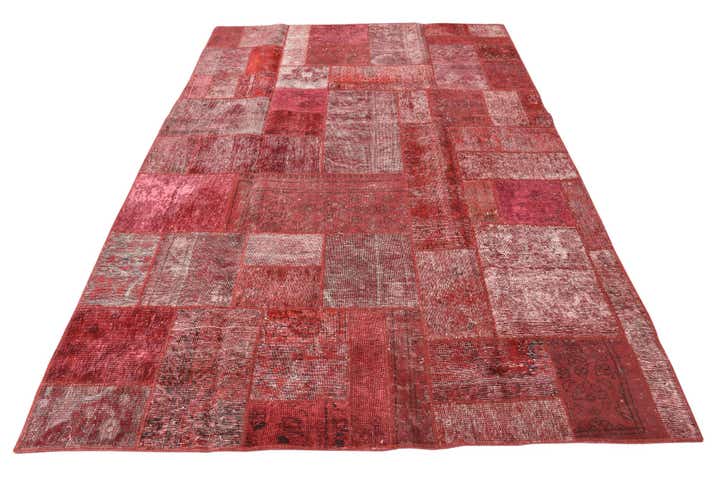 6' 2 x 9' 2 Hand Knotted Ultra Vintage Persian Wool Rug