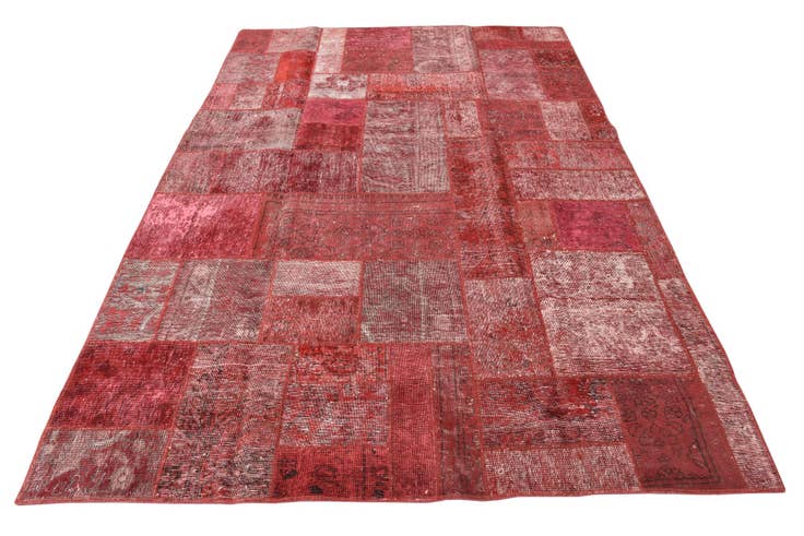 Detail image of 6' 2 x 9' 2 Hand Knotted Ultra Vintage Persian Wool Rug