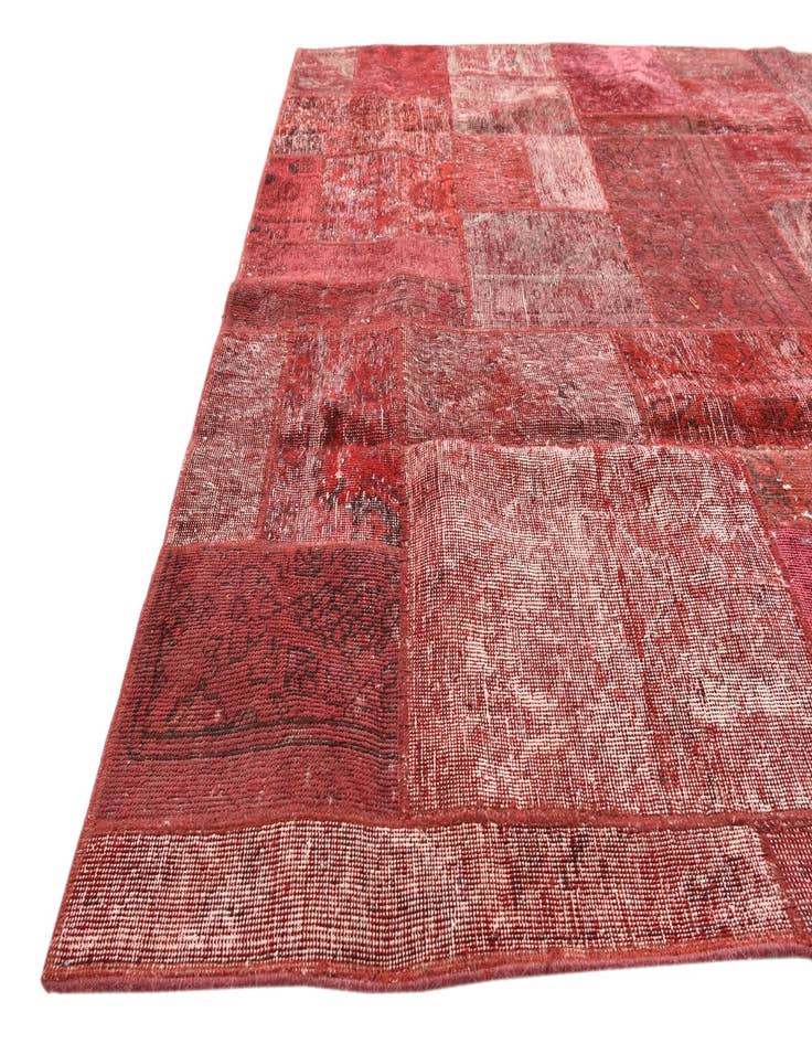 Detail image of 6' 2 x 9' 2  Hand Knotted Ultra Vintage Persian Wool Rug