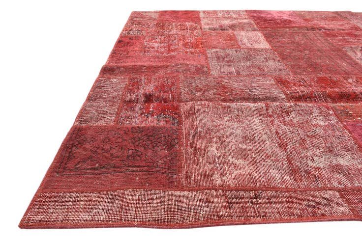 Detail image of 6' 2 x 9' 2 Hand Knotted Ultra Vintage Persian Wool Rug