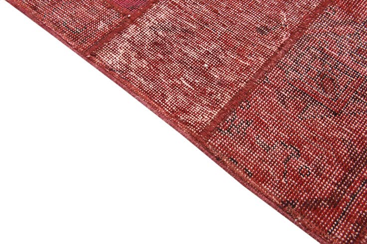 Detail image of 6' 2 x 9' 2 Hand Knotted Ultra Vintage Persian Wool Rug