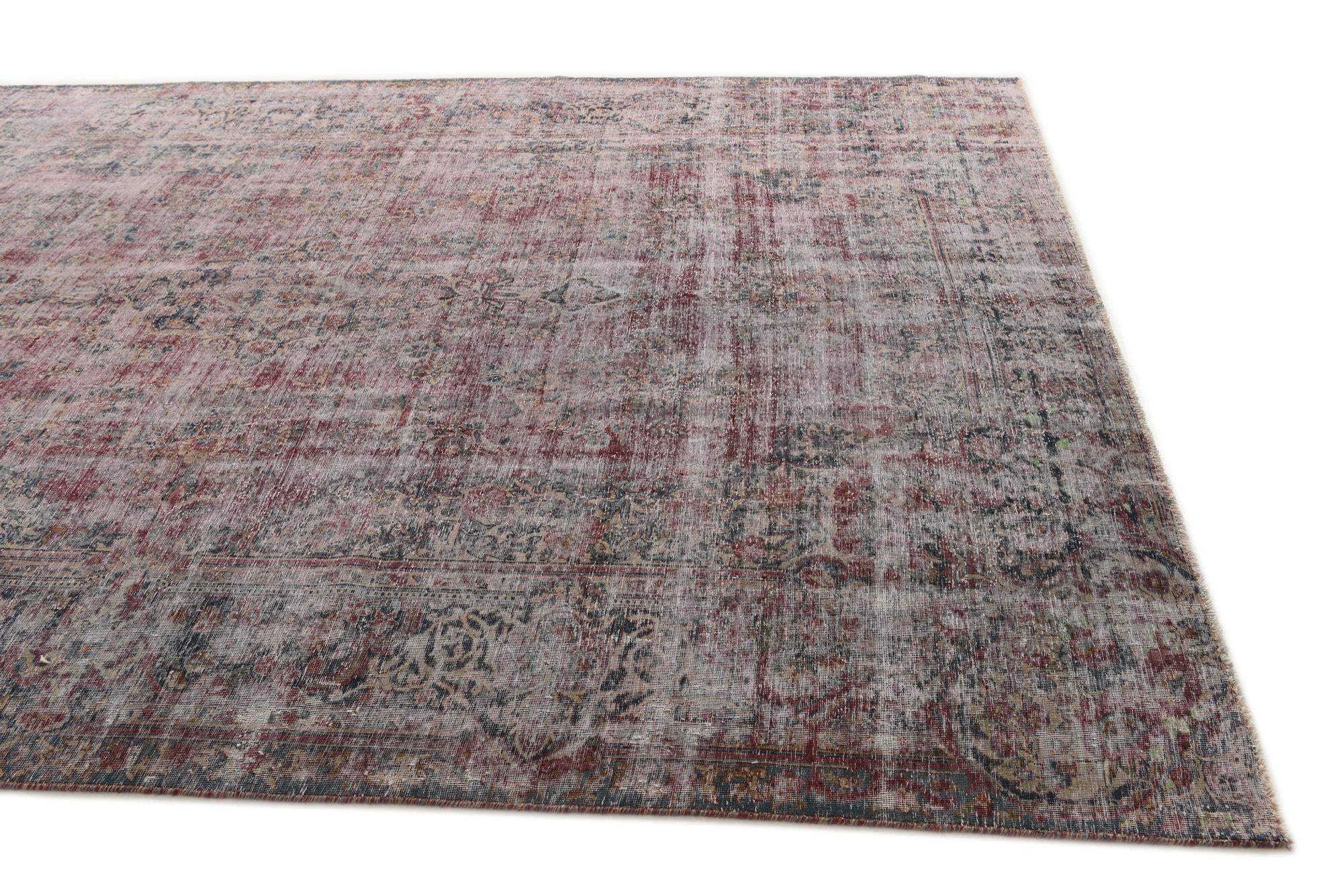 8' 2 x 11' 10 Hand Knotted Ultra Vintage Persian Wool Rug