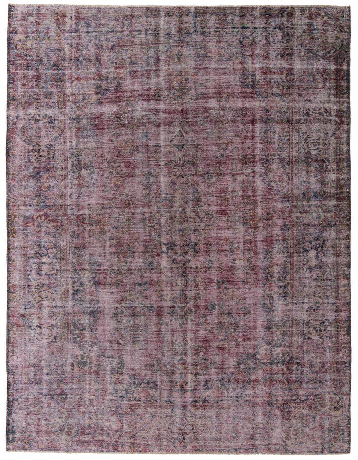 Detail image of 8' 2 x 11' 10 Hand Knotted Ultra Vintage Persian Wool Rug