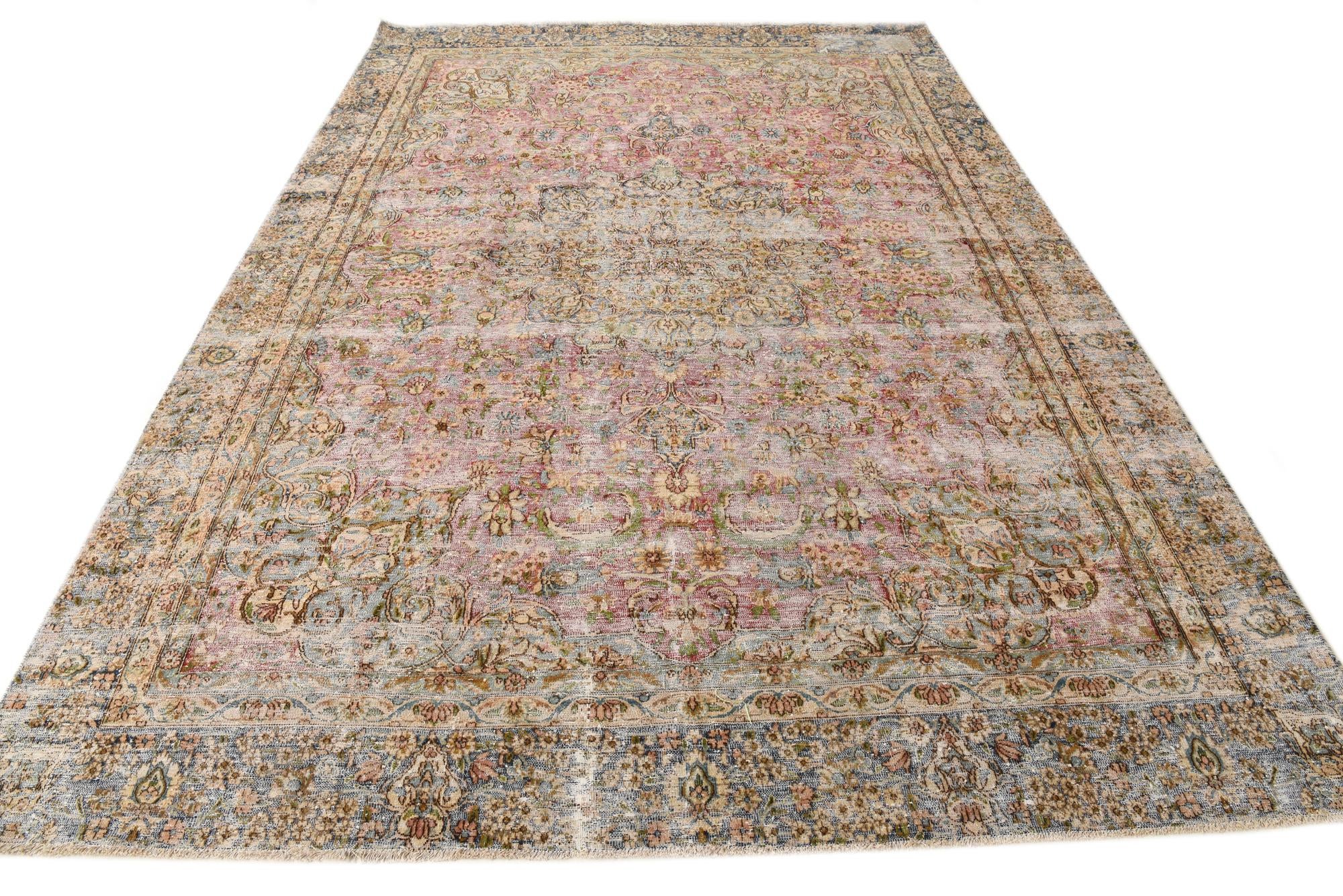 245cm x 365cm anudado a mano Ultra Vintage Alfombra Persa Lana