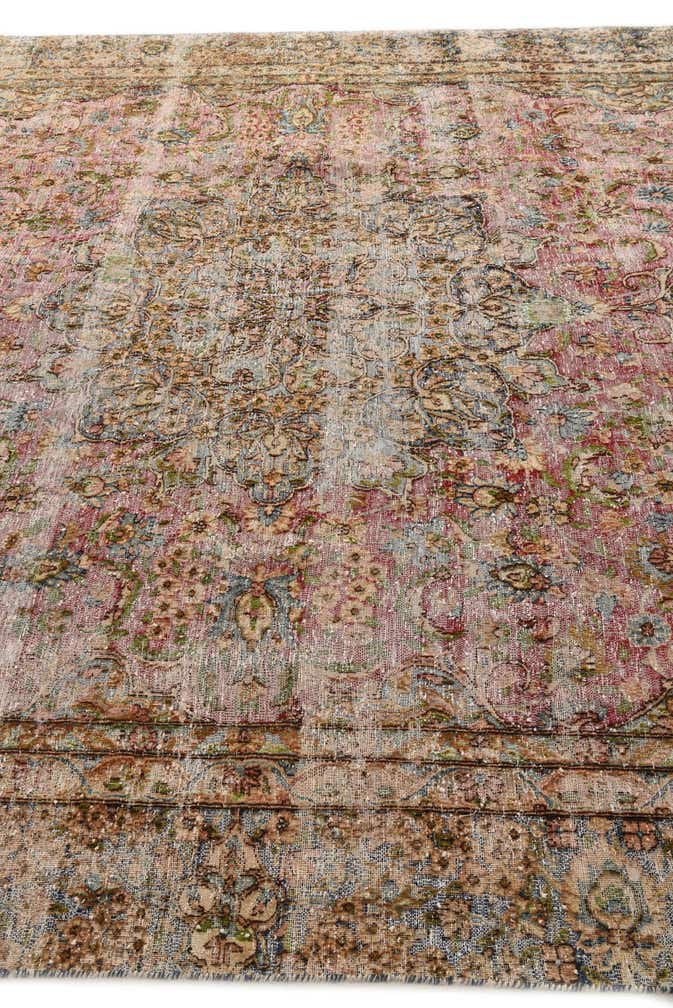 8' x 12' Hand Knotted Ultra Vintage Persian Wool Rug