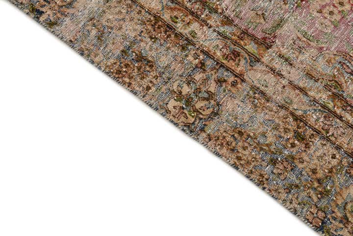 8' x 12' Hand Knotted Ultra Vintage Persian Wool Rug