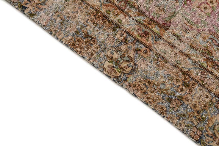 Detail image of 8' x 12' Hand Knotted Ultra Vintage Persian Wool Rug