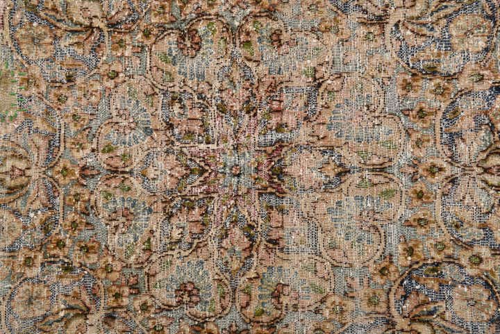 8' x 12' Hand Knotted Ultra Vintage Persian Wool Rug