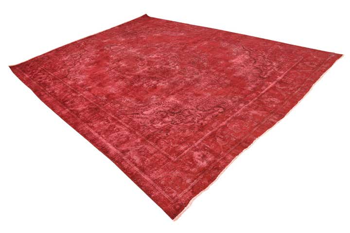 9' 7 x 12' 9 Hand Knotted Ultra Vintage Persian Wool Rug