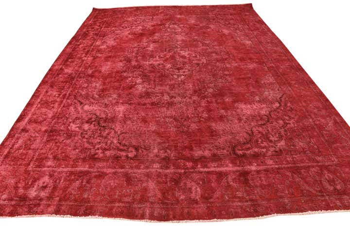 9' 7 x 12' 9 Hand Knotted Ultra Vintage Persian Wool Rug