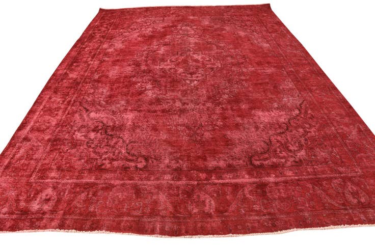 Detail image of 9' 7 x 12' 9 Hand Knotted Ultra Vintage Persian Wool Rug