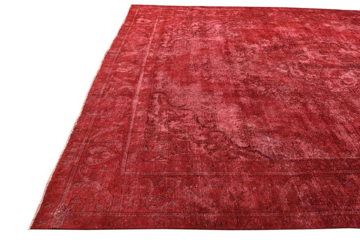 Detail image of 9' 7 x 12' 9 Hand Knotted Ultra Vintage Persian Wool Rug