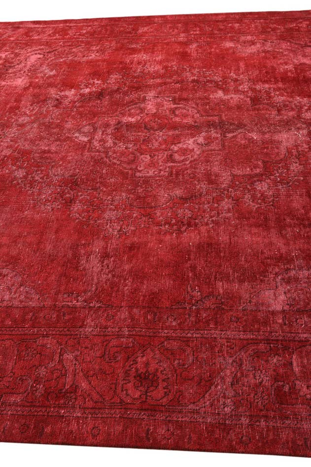 Detail image of 9' 7 x 12' 9 Hand Knotted Ultra Vintage Persian Wool Rug