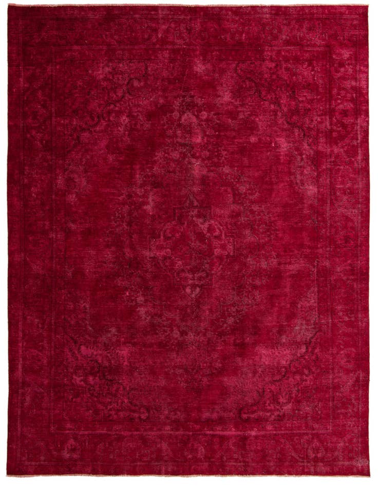 Detail image of 9' 7 x 12' 9 Hand Knotted Ultra Vintage Persian Wool Rug
