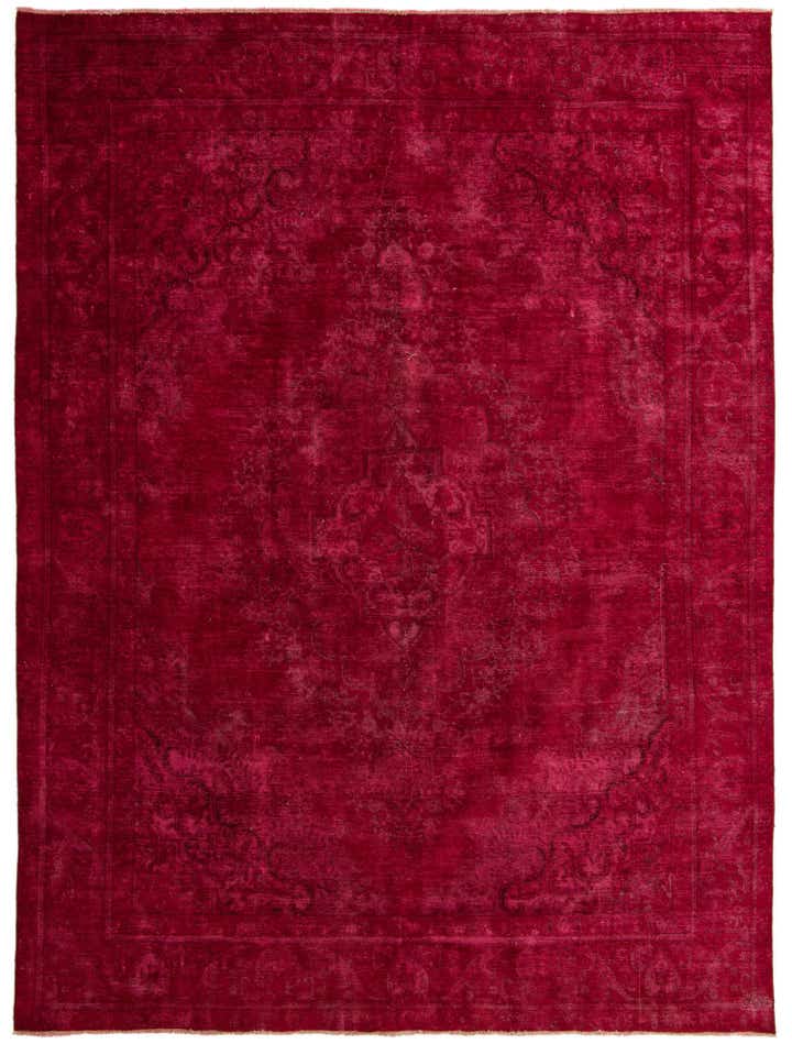 9' 7 x 12' 9 Hand Knotted Ultra Vintage Persian Wool Rug