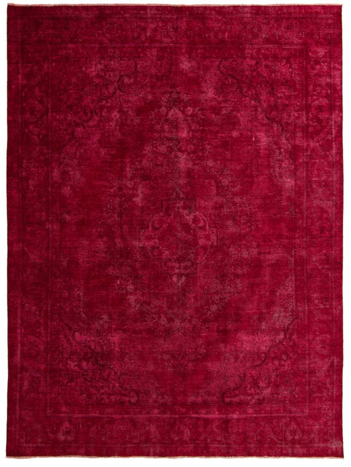 Detail image of 9' 7 x 12' 9 Hand Knotted Ultra Vintage Persian Wool Rug