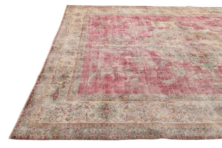 9' 8 x 12' 8 Hand Knotted Ultra Vintage Persian Wool Rug