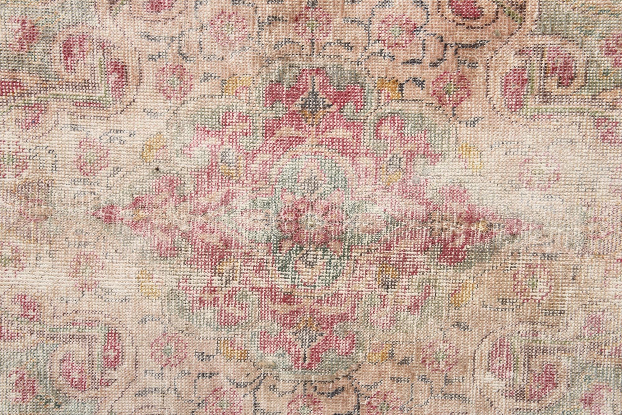 9' 8 x 12' 8 Hand Knotted Ultra Vintage Persian Wool Rug