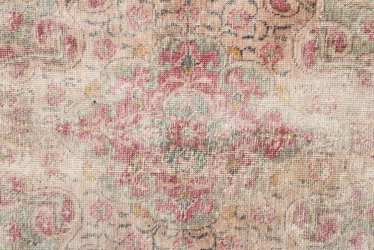 Detail image of 9' 8 x 12' 8 Hand Knotted Ultra Vintage Persian Wool Rug