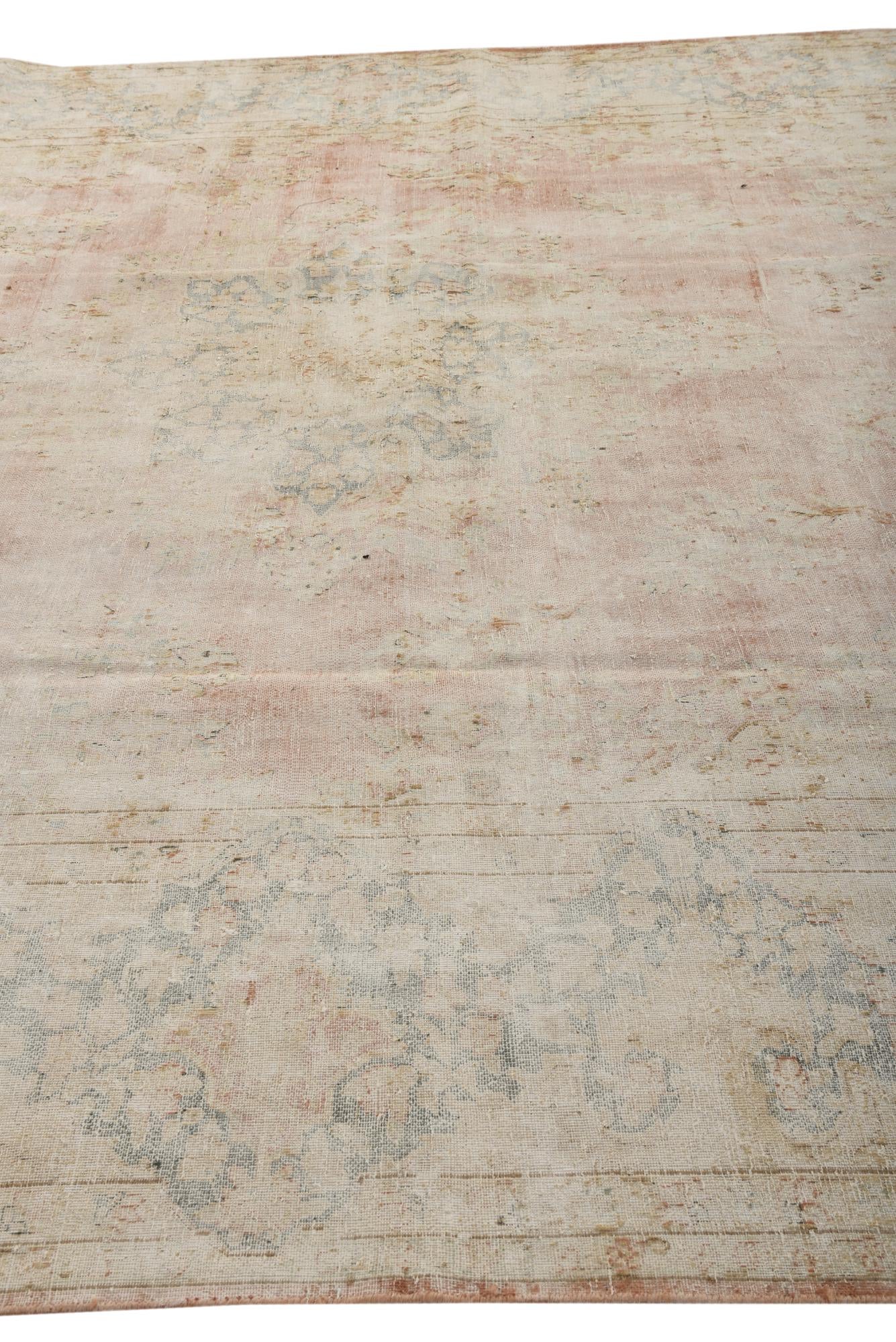 10' 3 x 13' 6 Hand Knotted Ultra Vintage Persian Wool Rug