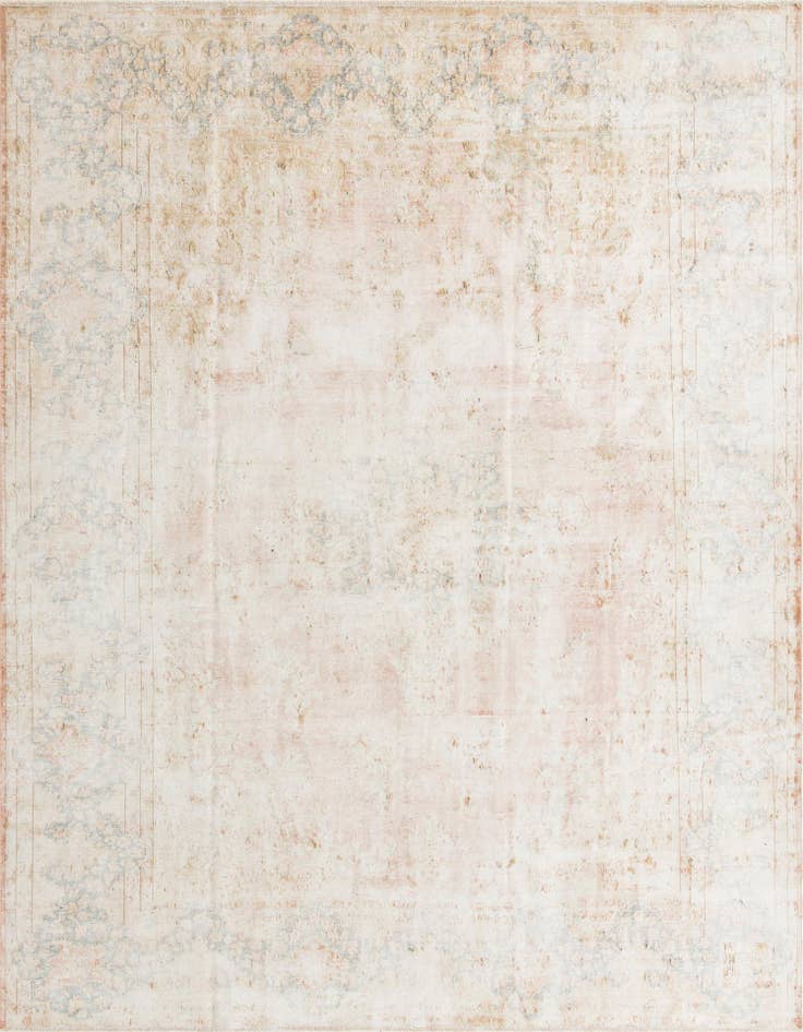 Detail image of 10' 3 x 13' 6 Hand Knotted Ultra Vintage Persian Wool Rug