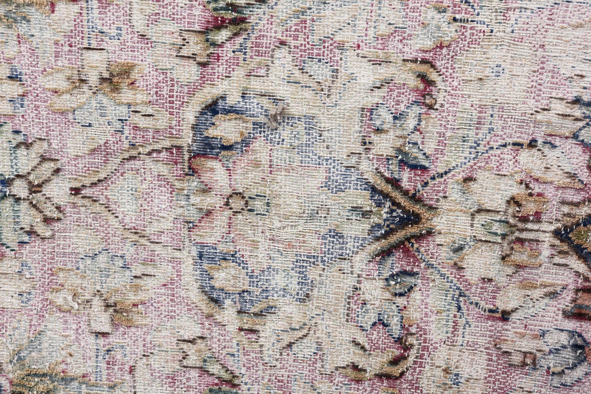 9' 8 x 12' 3 Hand Knotted Ultra Vintage Persian Wool Rug