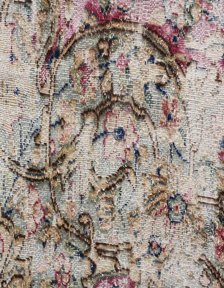 Detail image of 9' 8 x 12' 3  Hand Knotted Ultra Vintage Persian Wool Rug