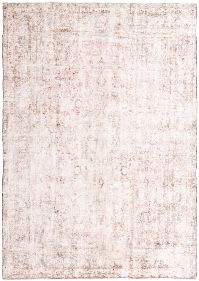 Detail image of 9' 1 x 13' Hand Knotted Ultra Vintage Persian Wool Rug